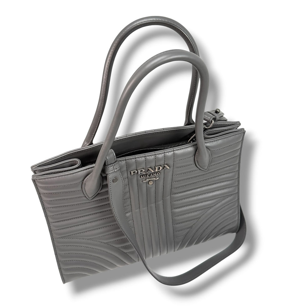 Thumbnail: Authentic estate Prada Diagramme Convertible tote bag