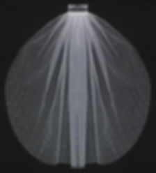 V2373-395 Scattered small pearls, more denser at bottom 7" strip, 30" in length