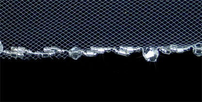 Thumbnail: V2271-395  Silver bugle beads and Austrian crystal beads