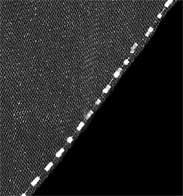 Thumbnail: V2121-295  Frosted bugle beads along the edge of veil, oval cut and folded...