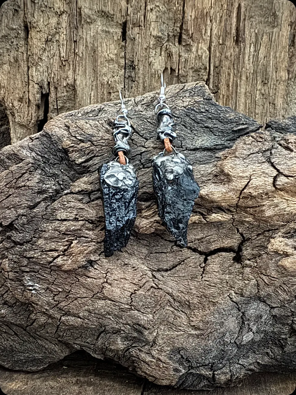 Thumbnail: BLACK TOURMALINE EARRINGS