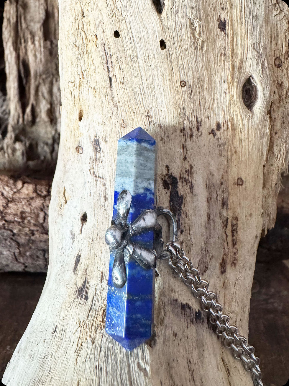 Thumbnail: LAPISLAZULI PENDANT (FLOWER)