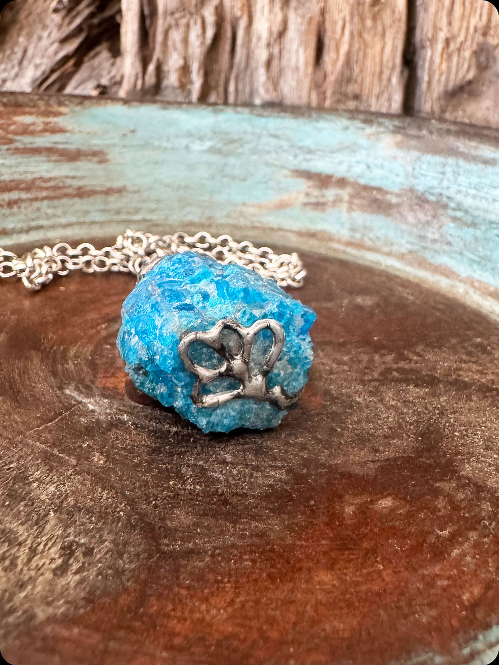 Thumbnail: APATITE PENDANT (LACEWORK)