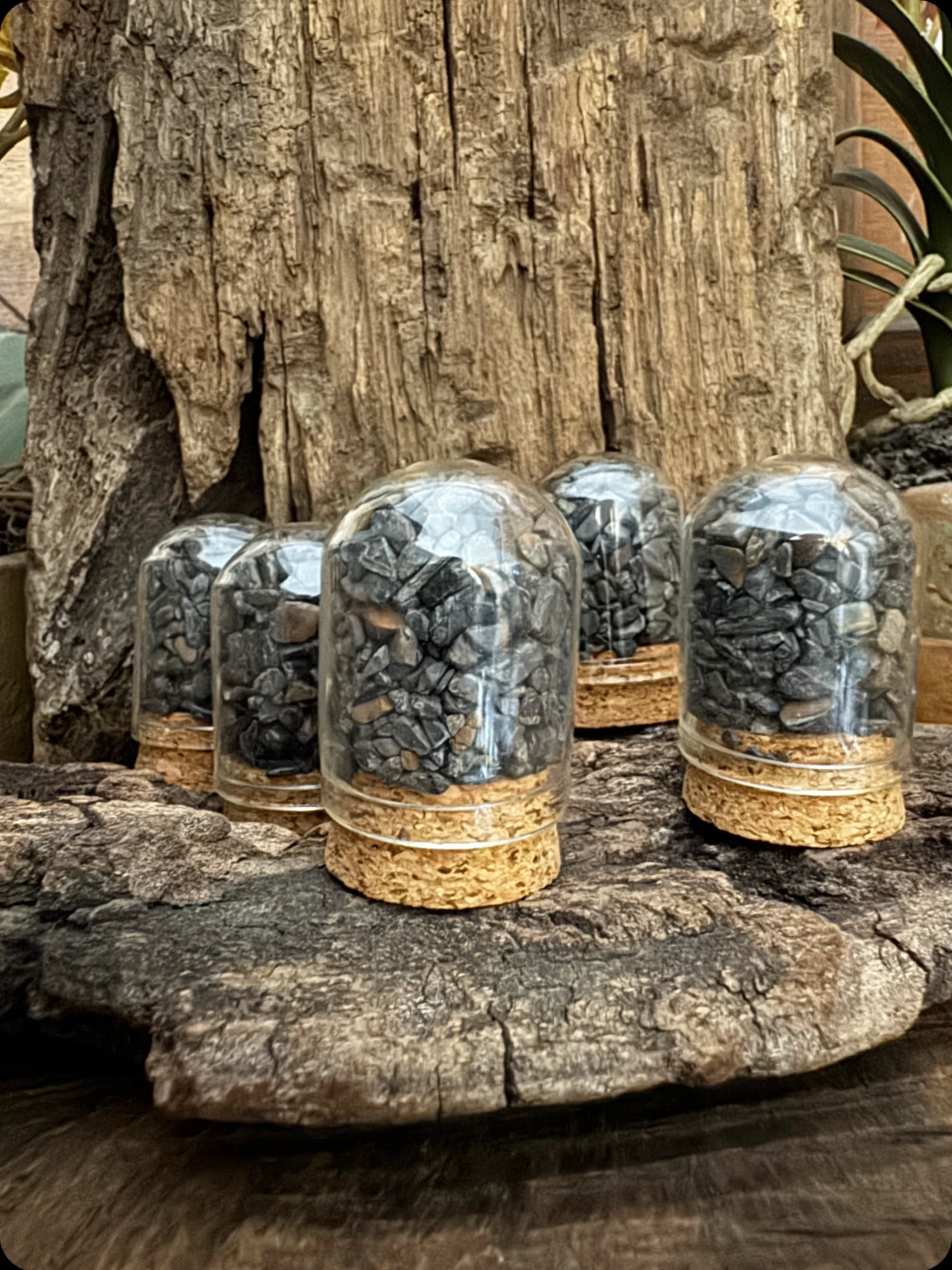 BLUE TIGER'S EYE DOME