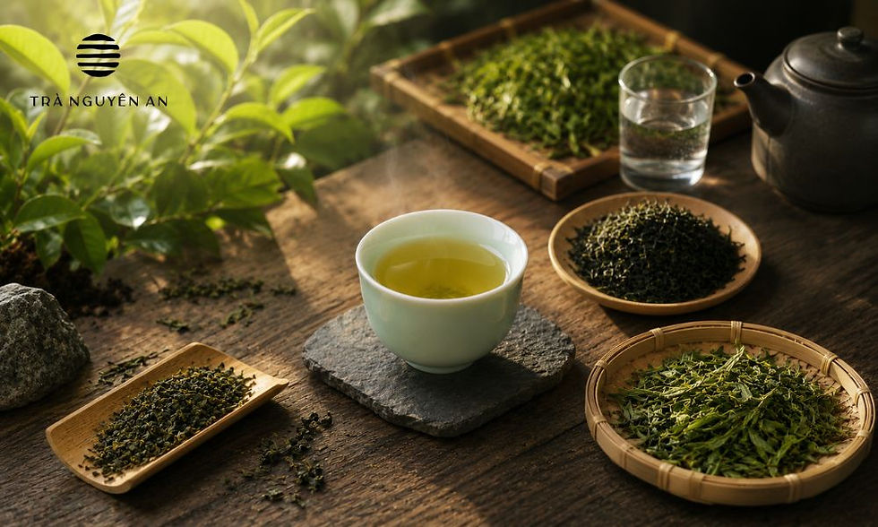 Cận cảnh trà nguyên lá dành cho người mới bắt đầu thưởng trà hằng ngày