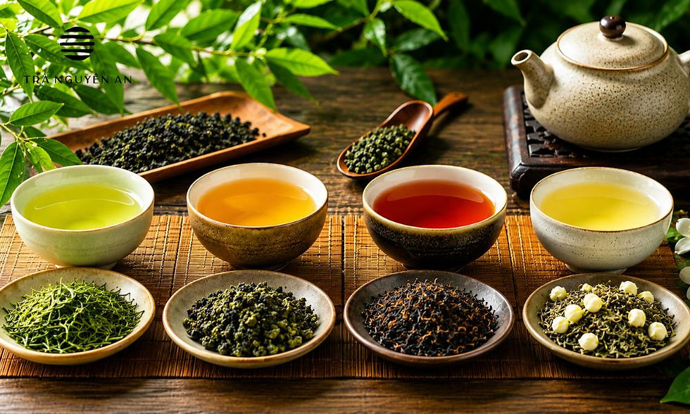 Các loại trà phổ biến hiện nay & Cách chọn trà ngon đúng gu