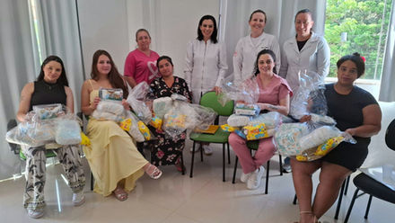 Saúde de Três Barras promove primeira visita das gestantes da FHTB