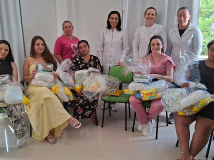 Saúde de Três Barras promove primeira visita das gestantes da FHTB