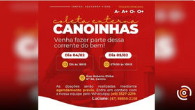 Hemosc realiza coleta externa de sangue em Canoinhas nos dias 4 e 5 de fevereiro