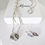 Thumbnail: Curve Pendant - satin finish with oxidised curve design