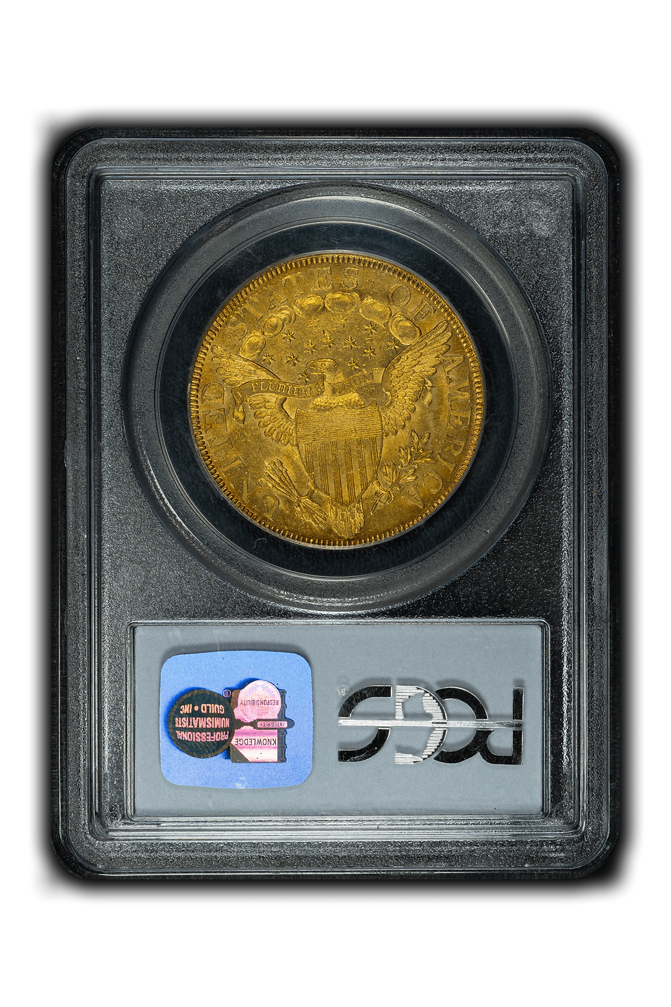 Thumbnail: 1801 Draped $10 PCGS AU58 CAC