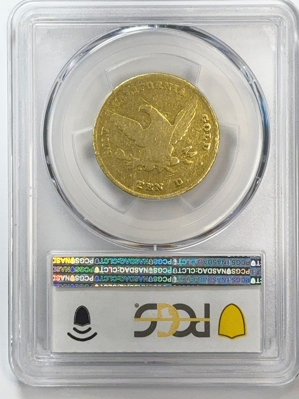 Thumbnail: 1852 $10 Wass, Molitor & Co. Ten Dollar, Large Head PCGS VF20 CAC