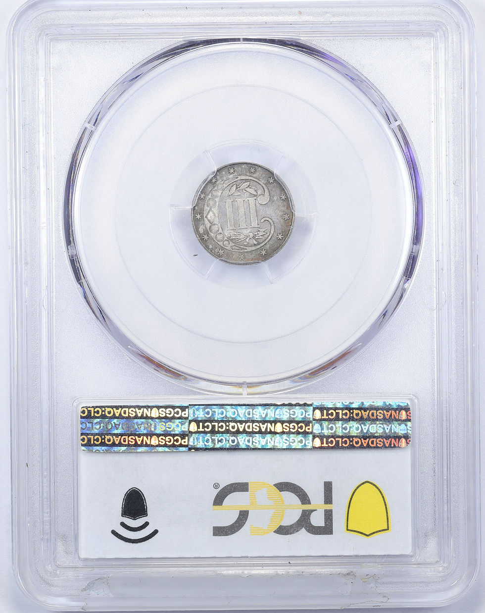 Thumbnail: 1862 Three Cent Silver PCGS MS63 Gold CAC