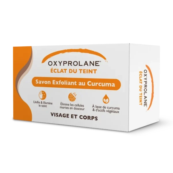 Savon Exfoliant au curcuma  220 gr– OXYPROLANE® Éclat du teint
