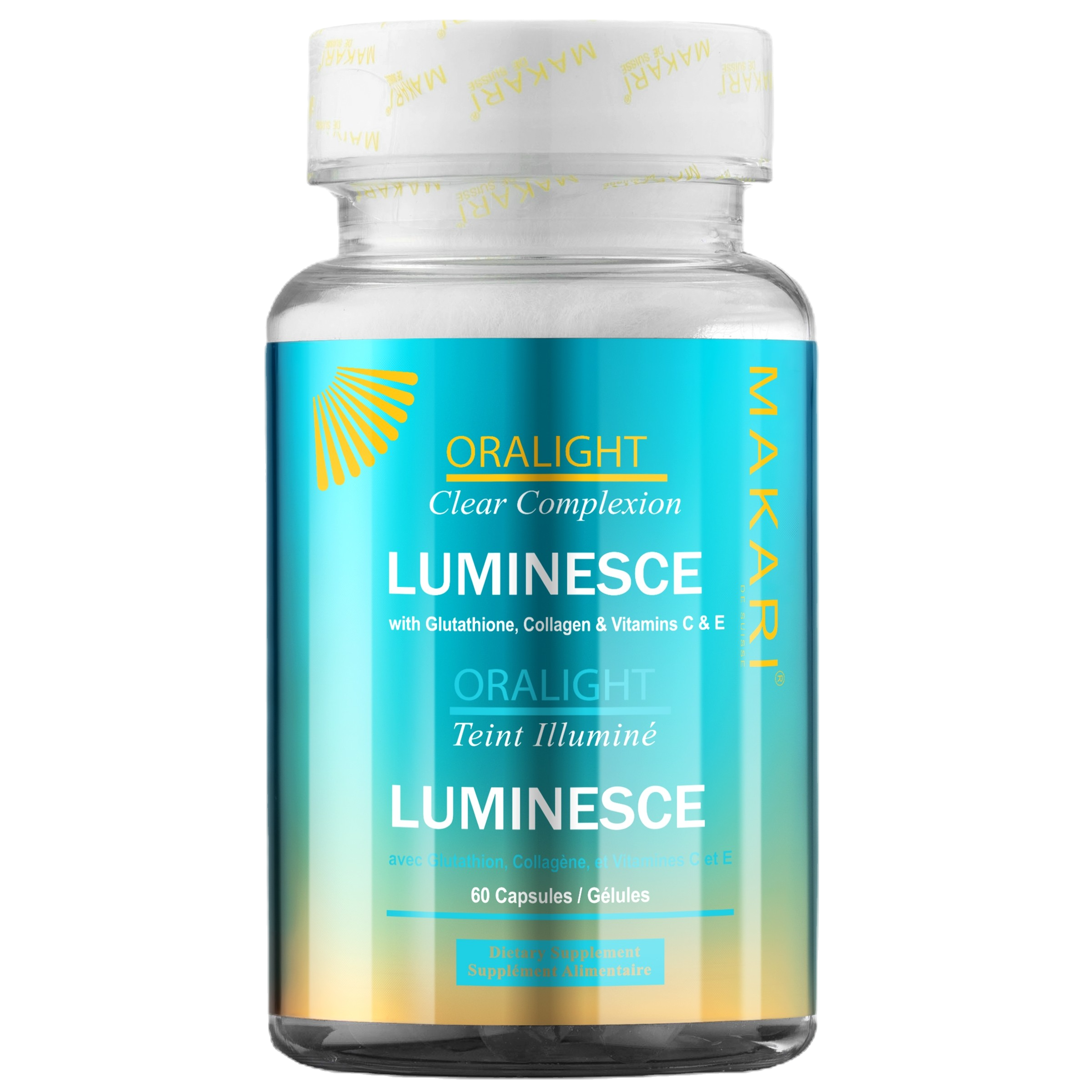 Gélules compliments alimentaire clarifiant Illuminant 60 Capsules-Makari