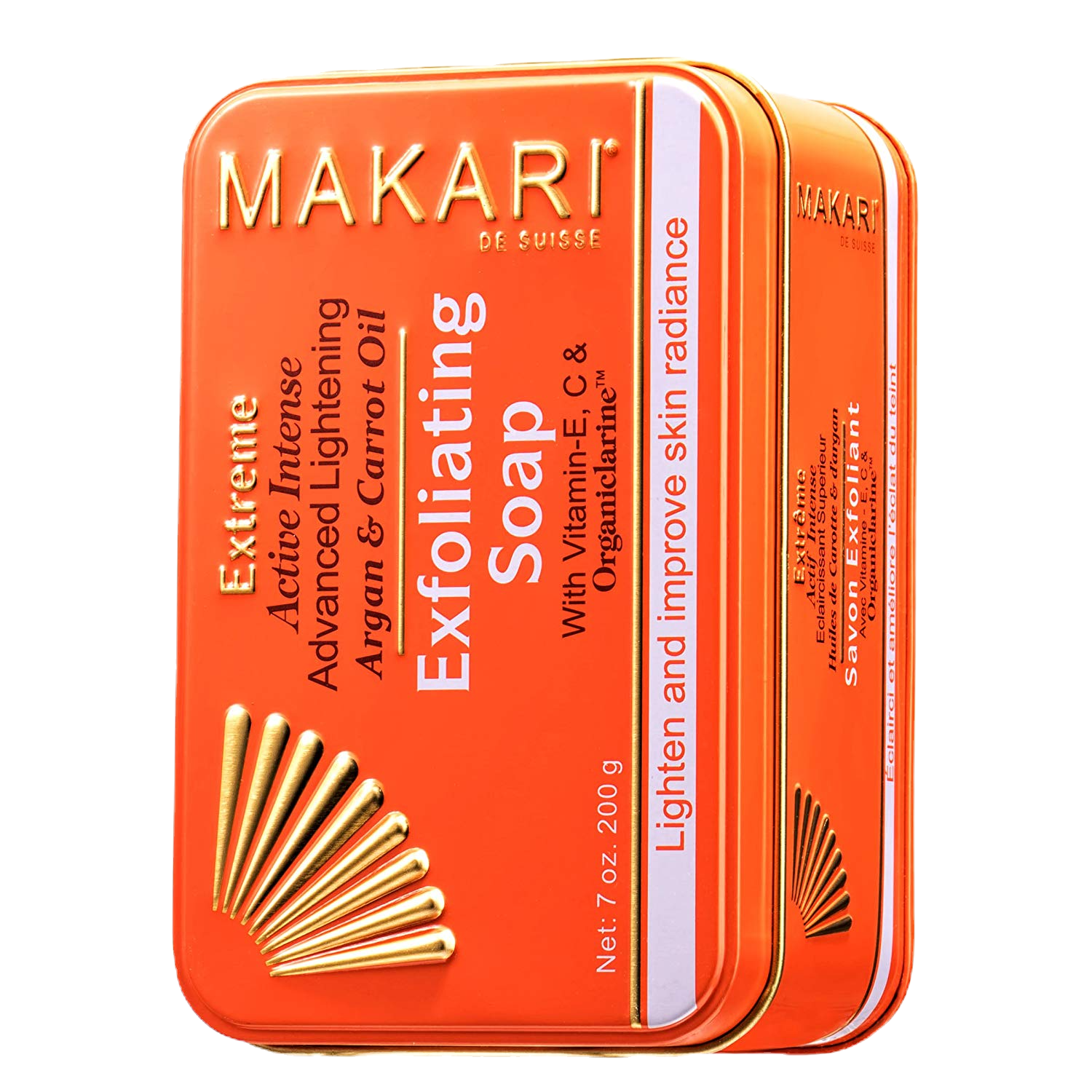 Savon extrême unifiant à l'huiles d’Argan et Carotte 200 Gr-Makari