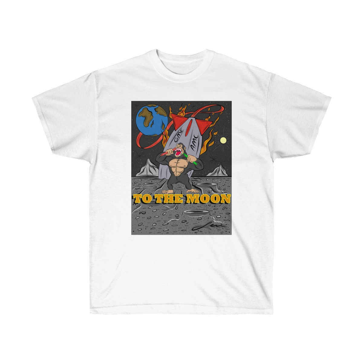 To The Moon Custom T-Shirt