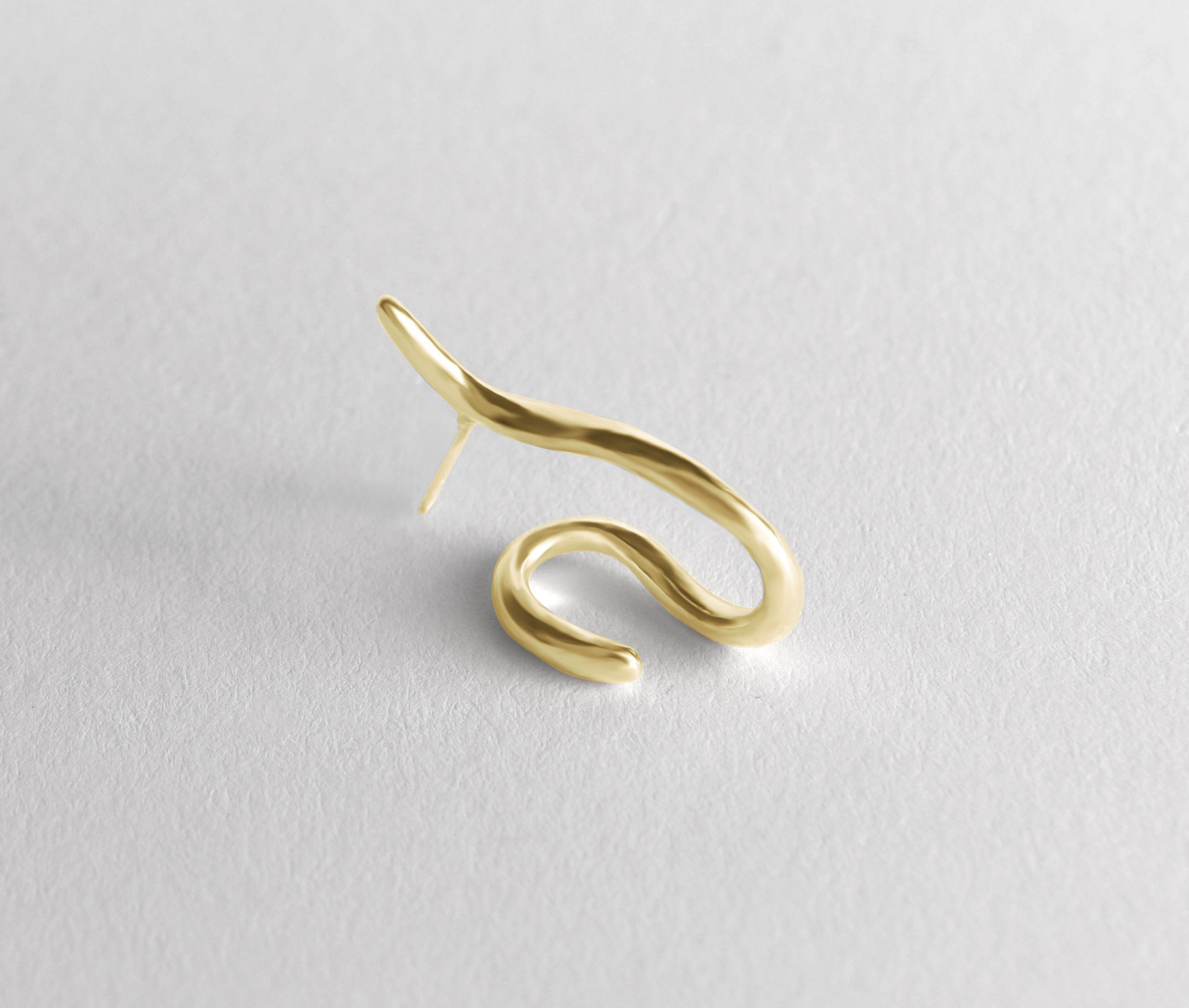 Silver Twist Earring