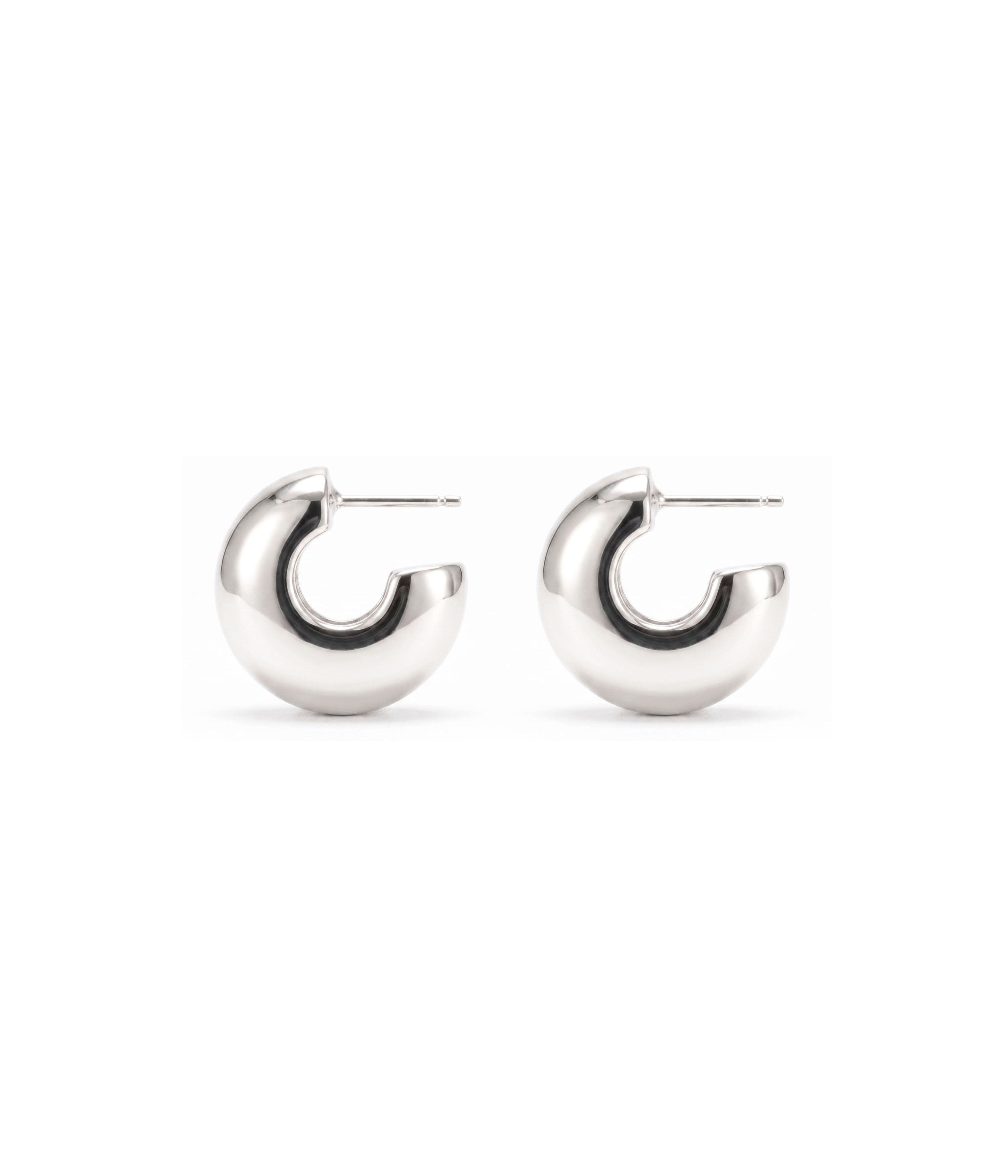 The Chunky Silver Hoop Earrings