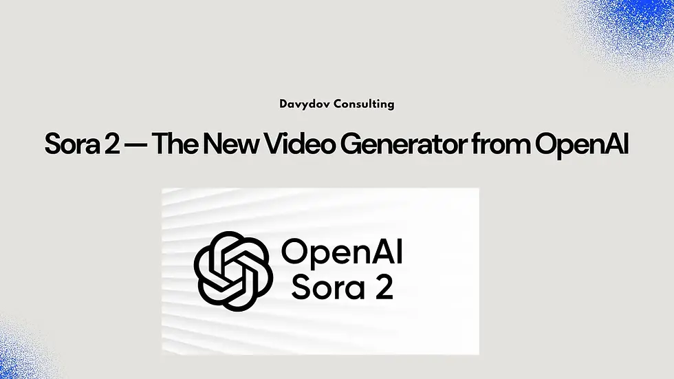 Sora 2 — The New Video Generator from OpenAI