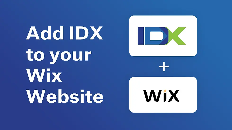 IDX Integration on Wix for Real Estate Websites