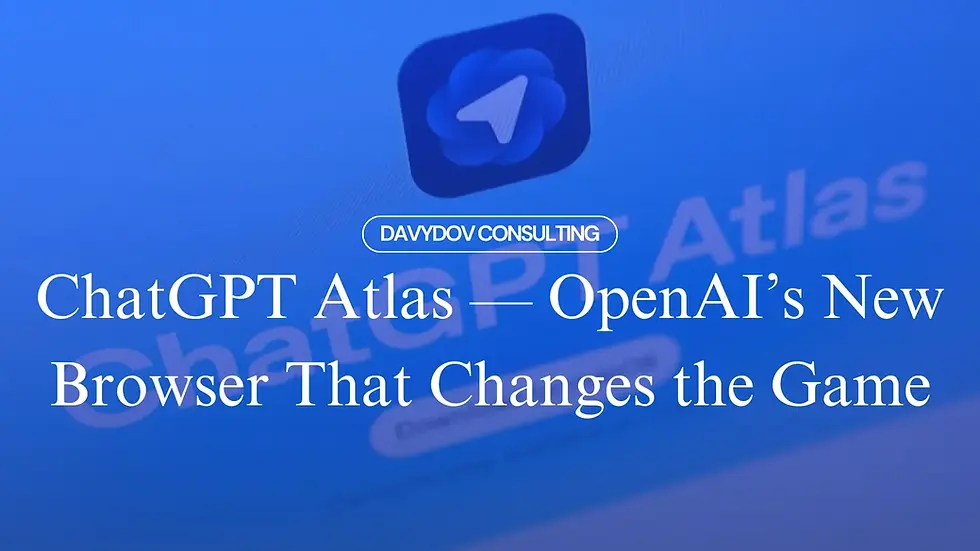 ChatGPT Atlas - OpenAI’s New Browser That Changes the Game