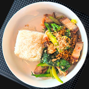 Kao Kanah Moo Grob