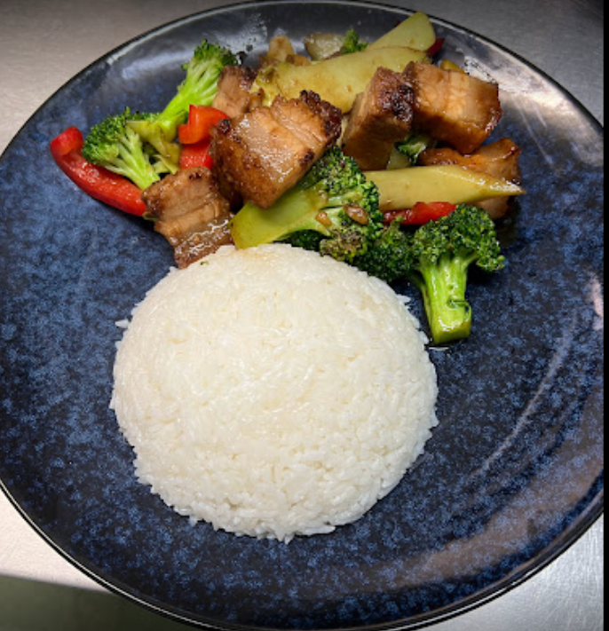 Arranged Food and Objects