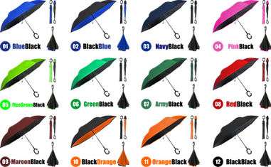 warna Custom Payung Terbalik Kazbrella
