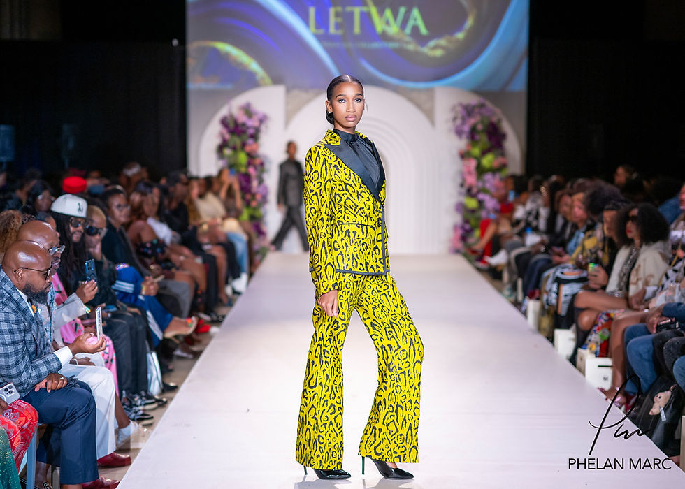 Thumbnail: Mustard Metallic Black Pinstripe Suit
