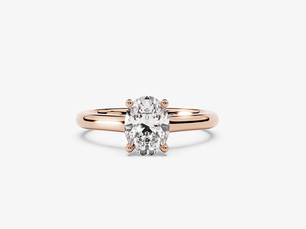 Miniatura: LEGATUS, Anillo de Compromiso, Moissanita Corte Oval