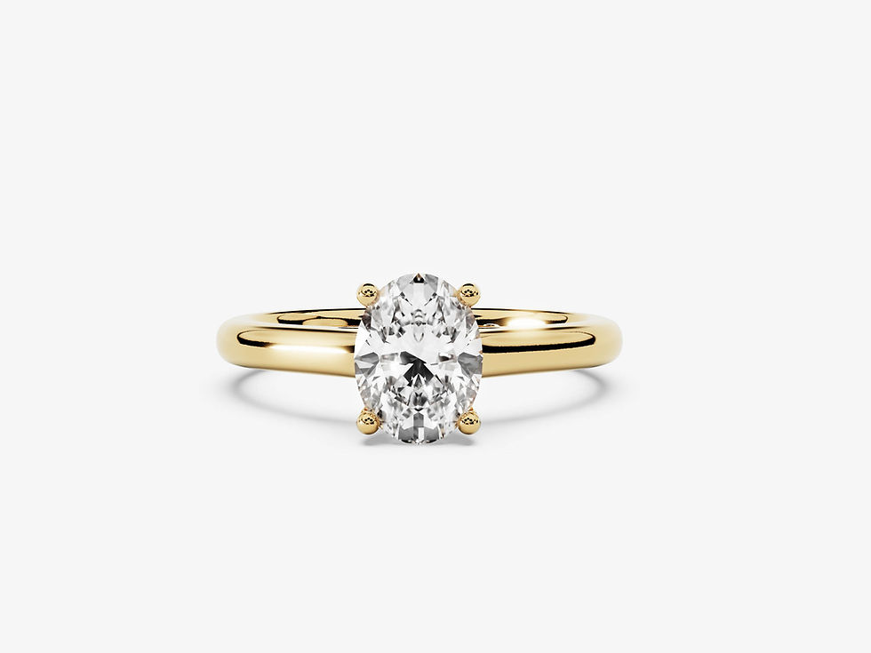 Miniatura: LEGATUS, Anillo de Compromiso, Moissanita Corte Oval