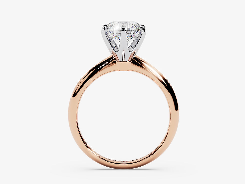 Miniatura: PETRA, Montura (sin diamante central), Corte Redondo