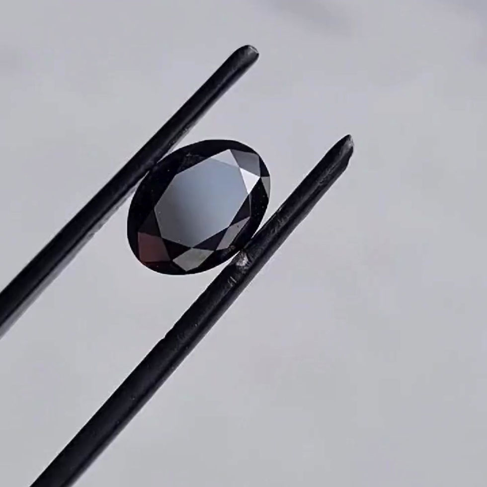 Miniatura: CORTE OVAL, Diamante lab 1.50ct, Fancy Black