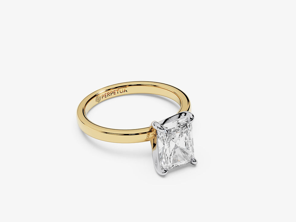 Miniatura: IMPETU, Montura (sin diamante central), Corte Radiante