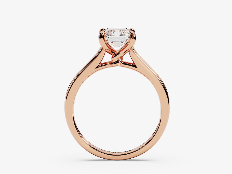 Miniatura: GLORIA, Anillo de Compromiso, Moissanita Corte Radiante