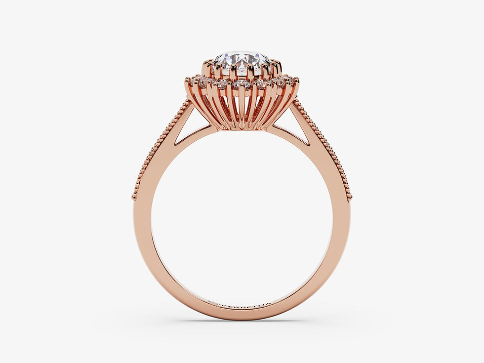 Miniatura: KATE, Anillo de Compromiso, Moissanita Corte Oval