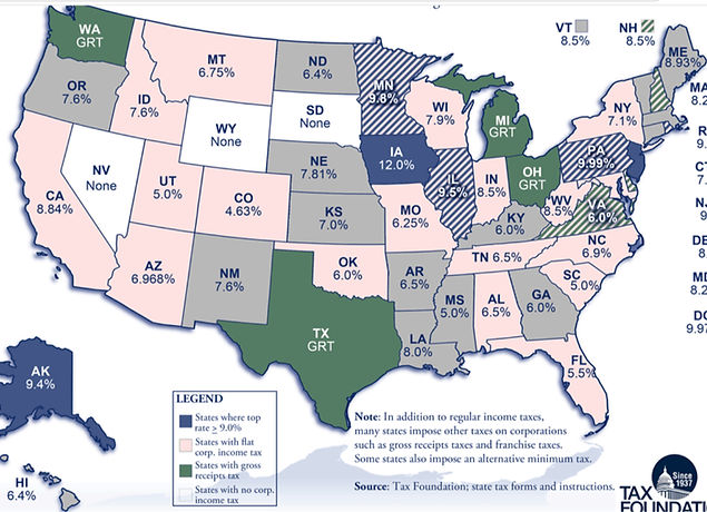 Map Small Business States