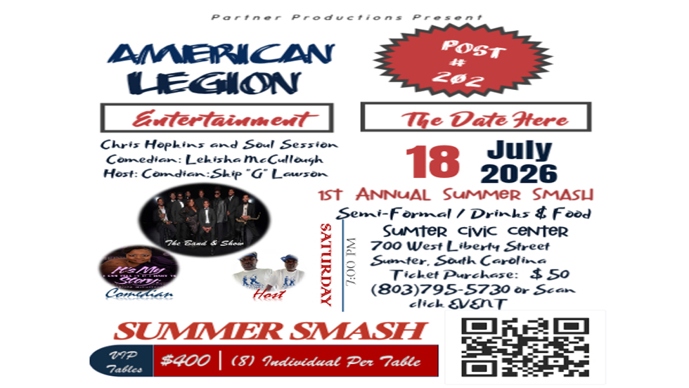 AMERICAN LEGION POST # 202 1ST ANNUAL SUMMER SMASH