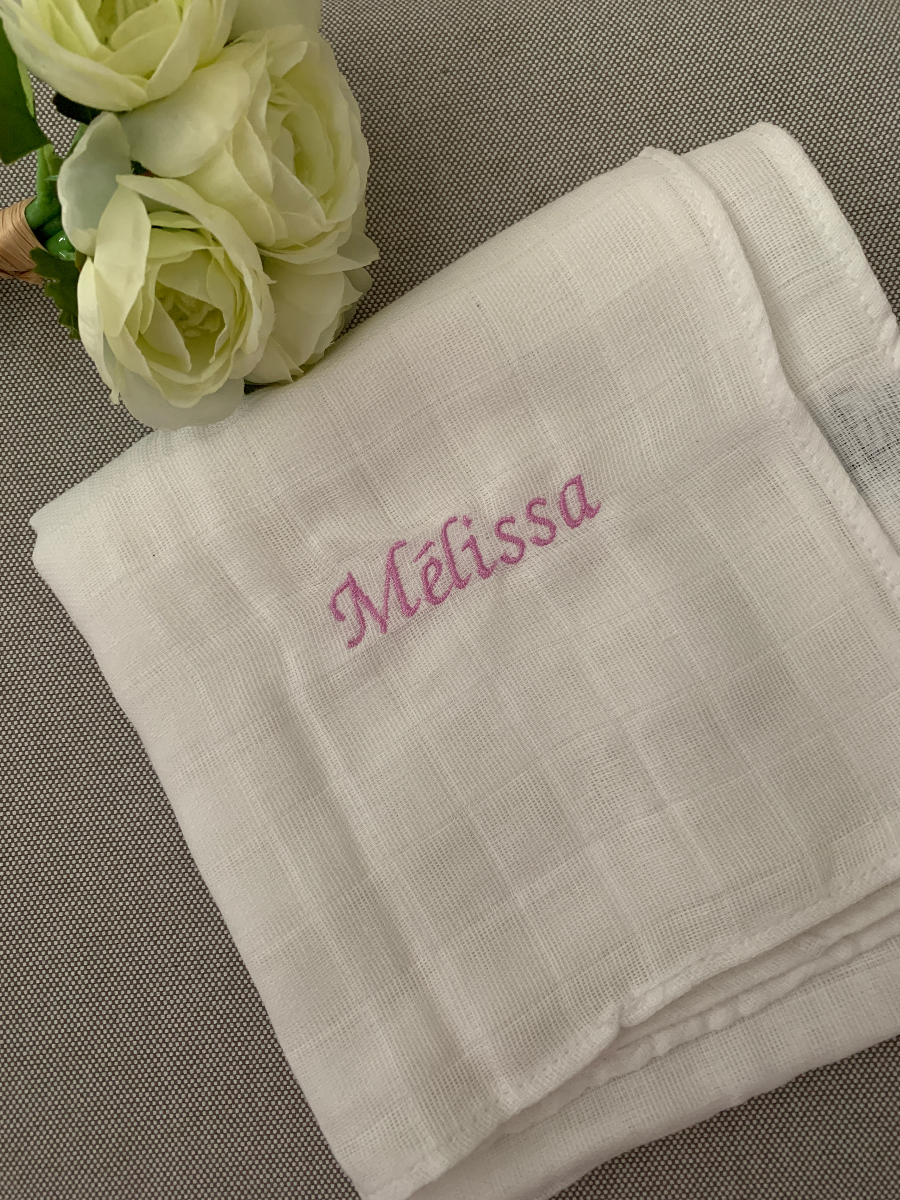 Doudou mousseline personnalisé