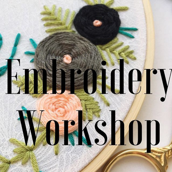 GET SCHOOLED: Bella Love Designs Embroidery Workshop (August 17)