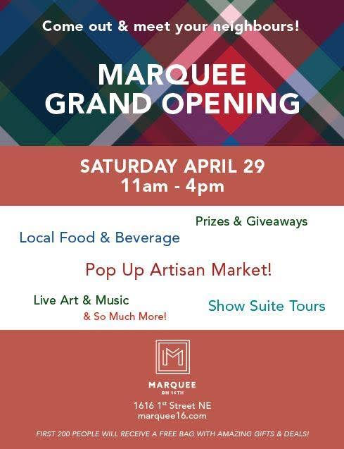 GET TOGETHER: Marquee on 16th Grand Opening (April 29)