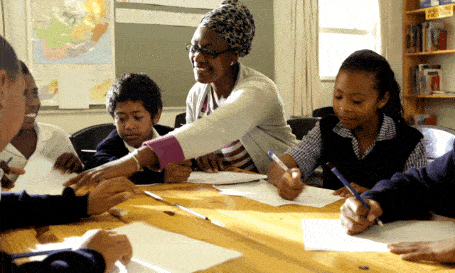 Animation illustrating the gap in civics education across communities