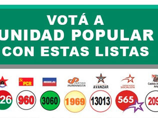 ¿Dónde consigo listas de Unidad Popular?