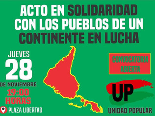 Unidad Popular seguirá en la calle y con los pueblos en lucha