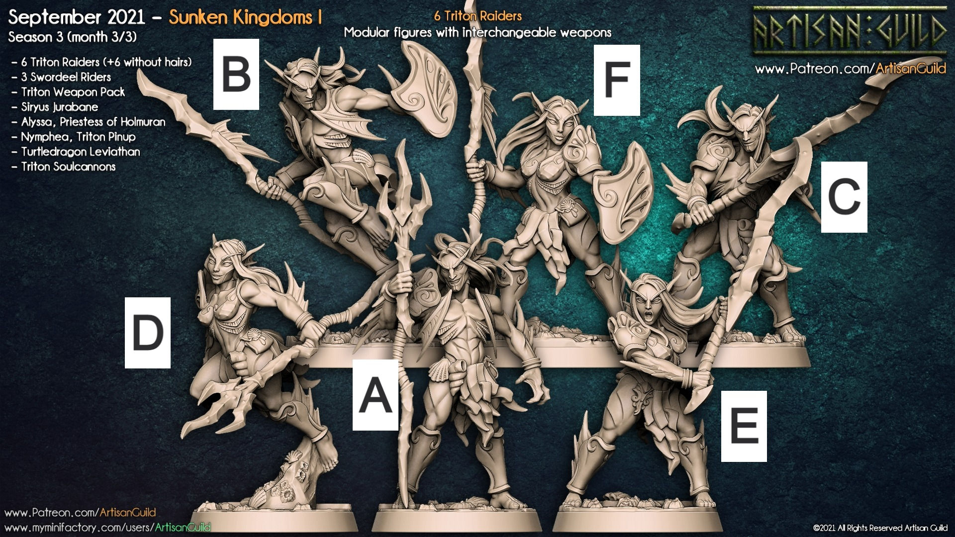 Modular Triton Raiders -V. Cabelo - ArtisanG Guild