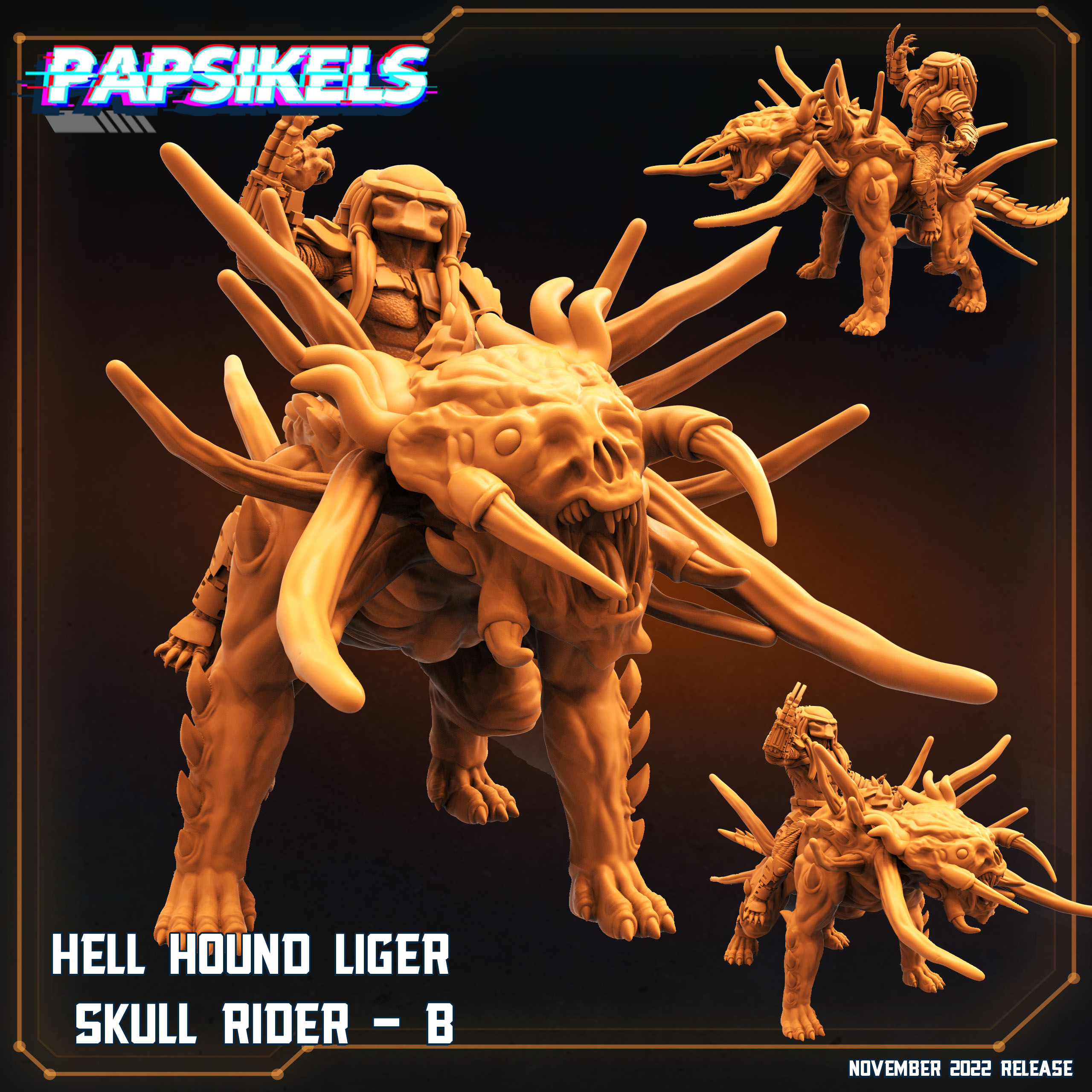 Hell Hound Liger Skull Rider B - Papsikels