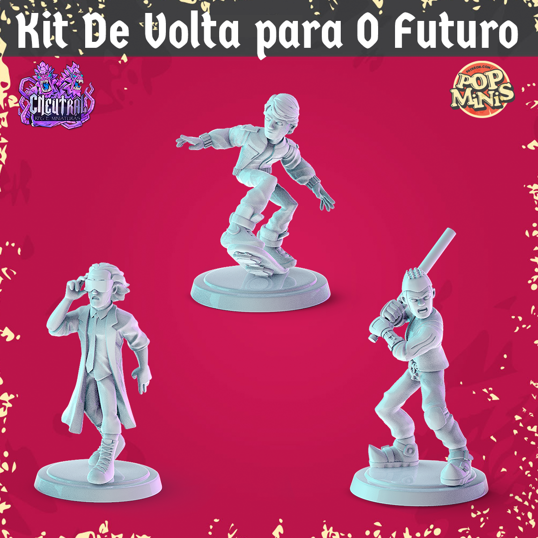 Kit De Volta para o Futuro - Pop Minis
