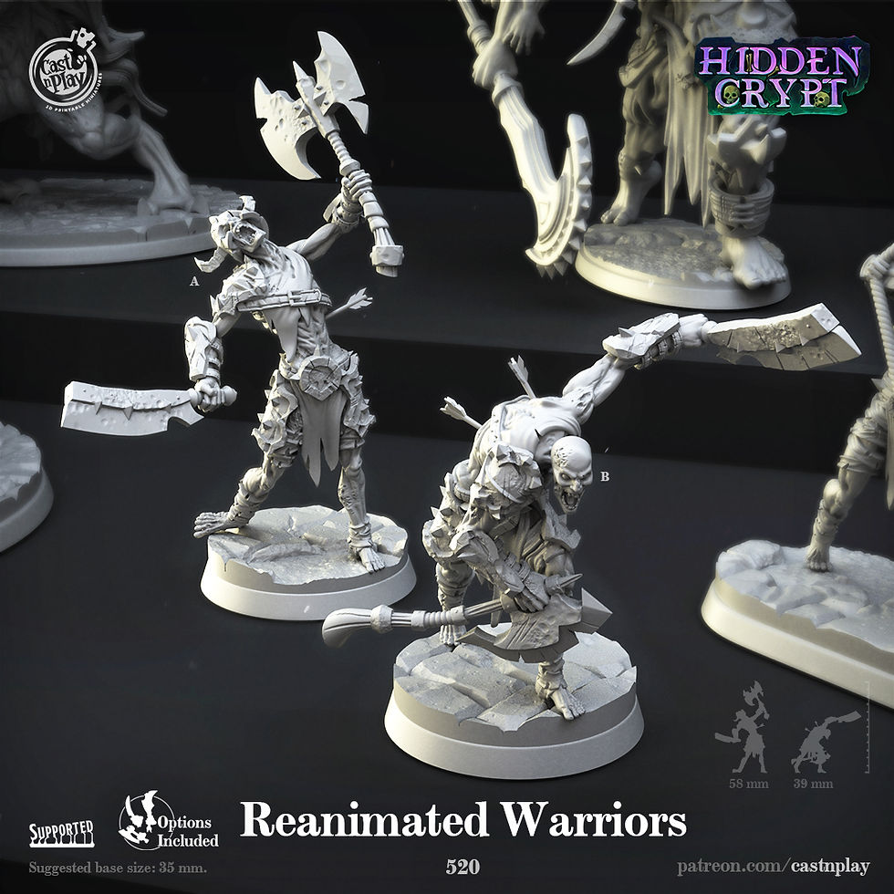 Reanimated Warrior - Skeleton - Cast'n'Play