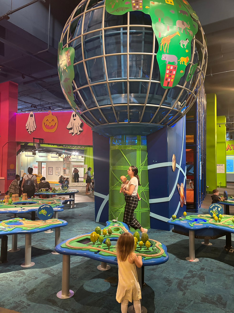 Toddler playing in the Childrens Museum of Atlanta
